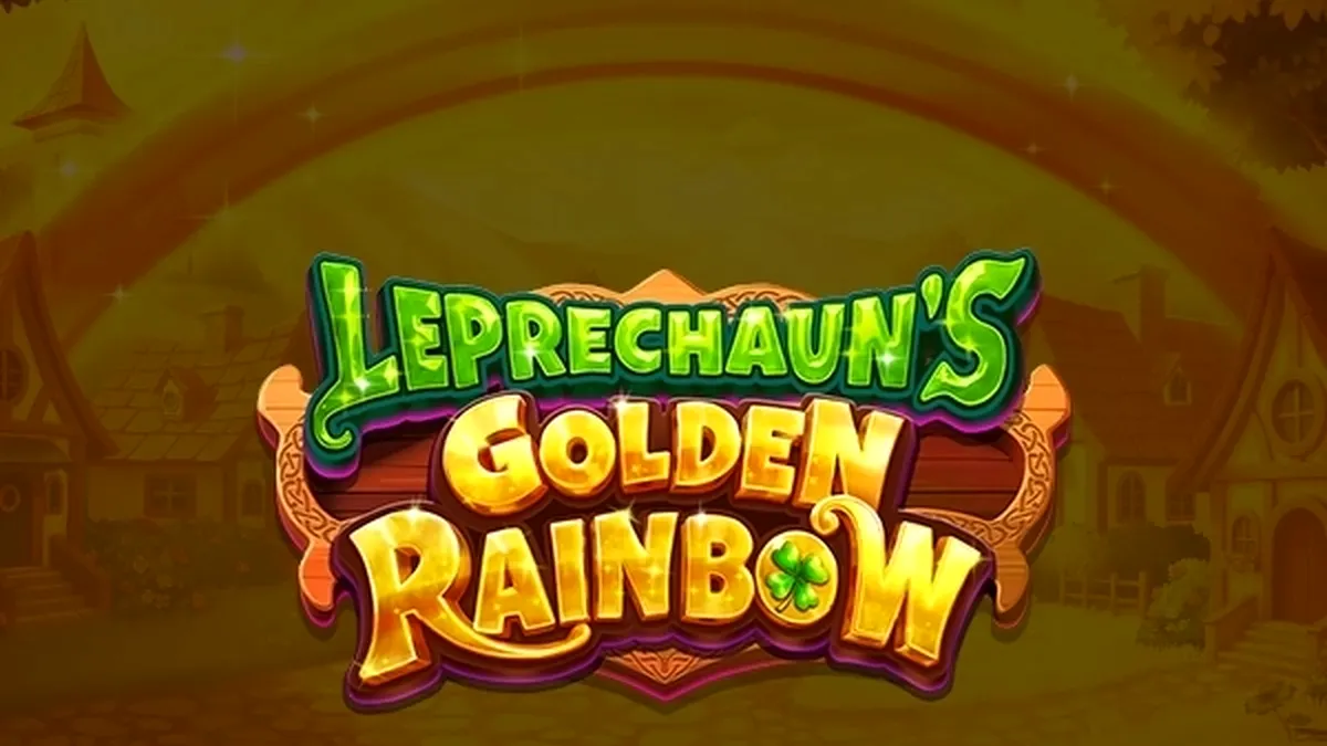 Tampilan visual slot Leprechaun's Golden Rainbow dengan tema keberuntungan Irlandia